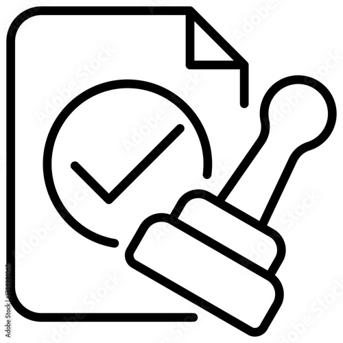 Permit Outline Icon