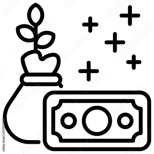 Investment Outline Icon