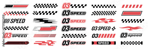 Dynamic Speed Graphics Motion-Inspired Vector Elements Collection