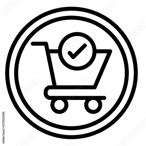 Online Shopping  Icon Element For Design
