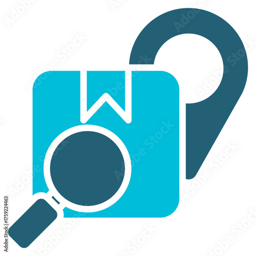 Customs Glyph Blue Icon