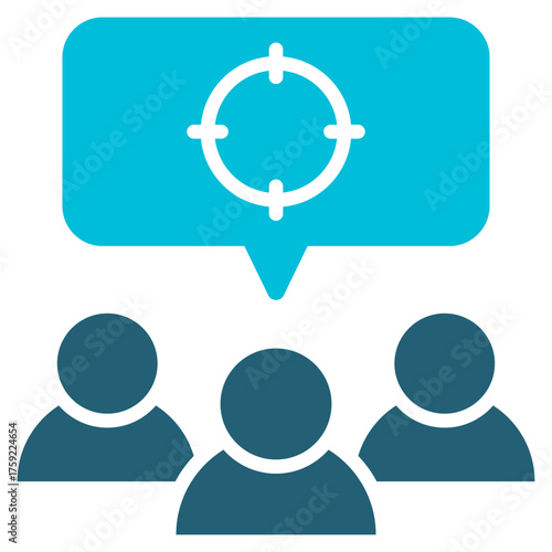 Alliance Glyph Blue Icon