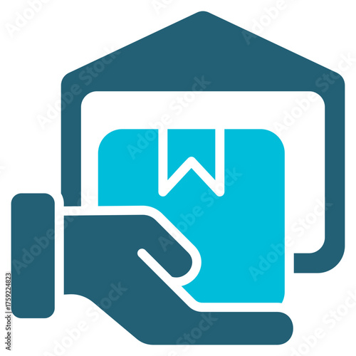 Supply Glyph Blue Icon