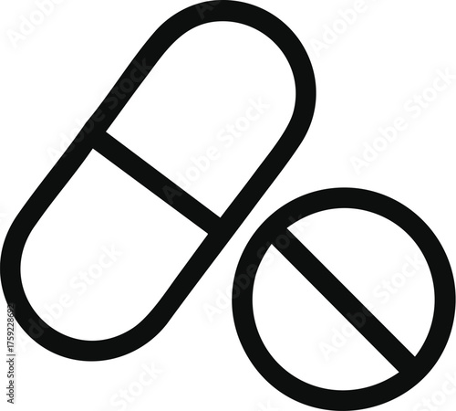 isolated vector illustration of a pair of shoes and a medical stethoscope icon