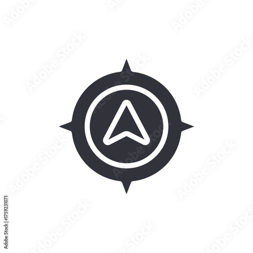 Compass Arrow Navigation Direction Isolated Pointing Sign