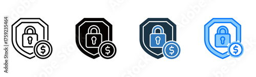 Security icon multiple style 