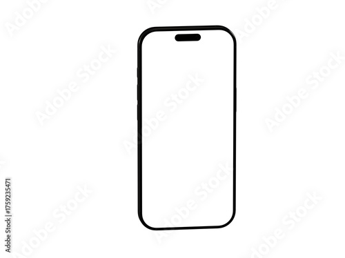 Clean smartphone icon illus...