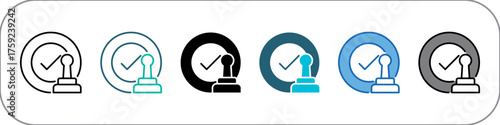 Approval Icon Pack Multistyle Illustration