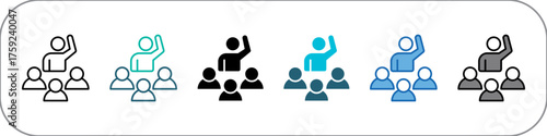 Representative Icon Pack Multistyle Illustration