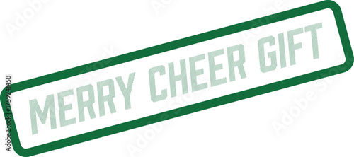 Charming Merry Cheer Gift Label for Holiday Presents, Festive Packaging, and Thoughtful Seasonal Giving