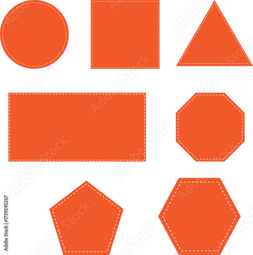 Vector set of geometric shapes