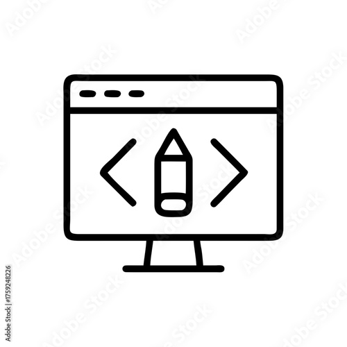 Website Design Creative Layout Icon