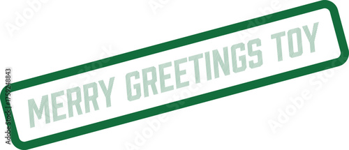Commercial Merry Greetings Toy Stamp for Seasonal Product Advertising and Sales