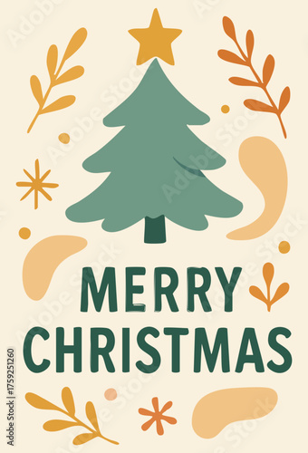 Merry Christmas Tree Greeting