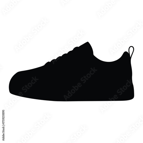 Women's Casual Comfort Platform Sneakers Silhouette, Vector, Illustration