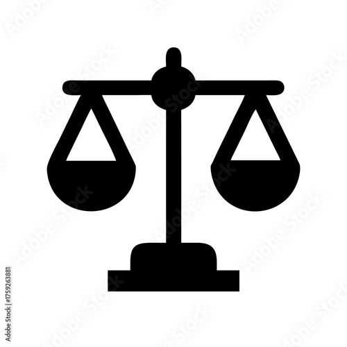 Scales of justice icon for legal and judicial themes