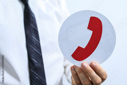 Image of a businessman hold...