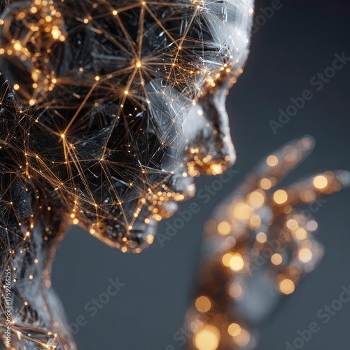 robot face lights