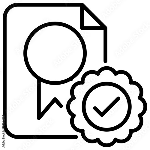License Outline Icon