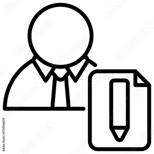 Officer Outline Icon