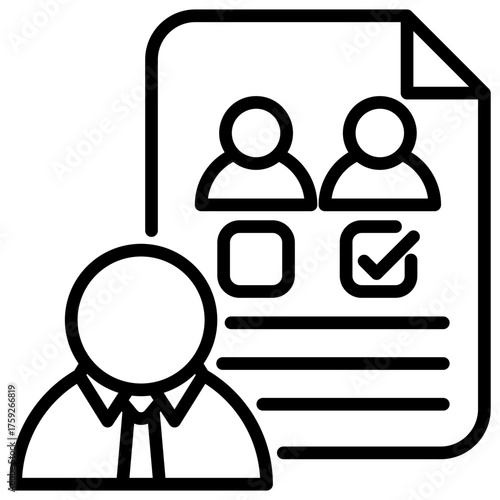 Assigner Outline Icon