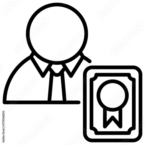 Certifier Outline Icon