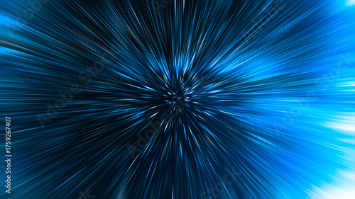 Abstract science fiction outer space and time travel concept background. long exposure. Future concept. Travel in the time.