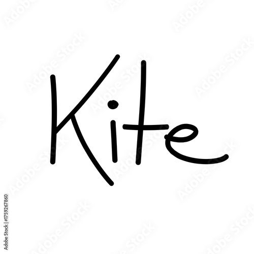 kite text design