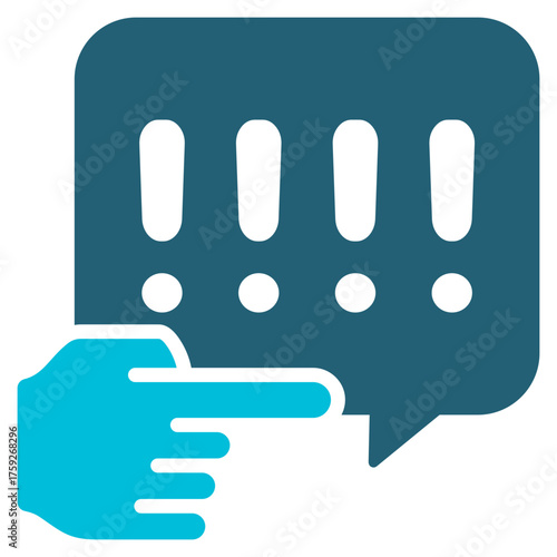 Command Blue White Icon