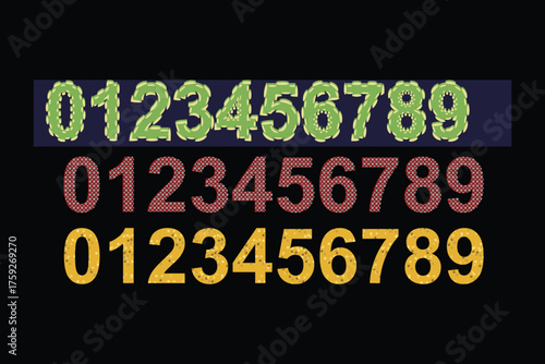 Shiny golden 0–9 numbers in metallic luxe style, perfect for New Year graphics, invitations, posters, and digital overlays