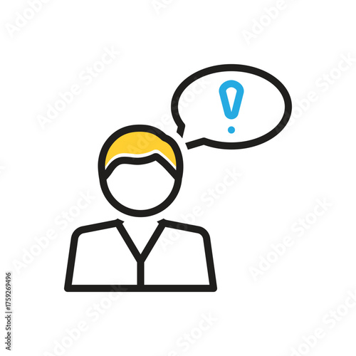 Multi color icon for suppose