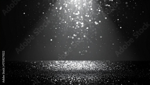 黒の背景と降り注ぐ光