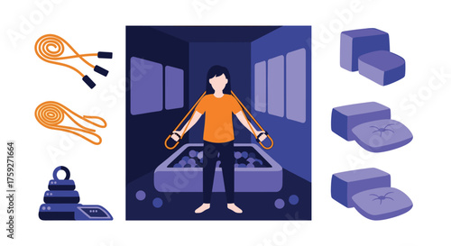 Creative Equipment for Diverse Physical Therapy and Rehabilitation Exercises