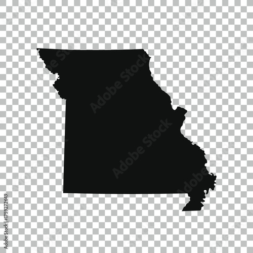 vector of Missouri  map