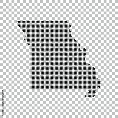 vector of Missouri  map