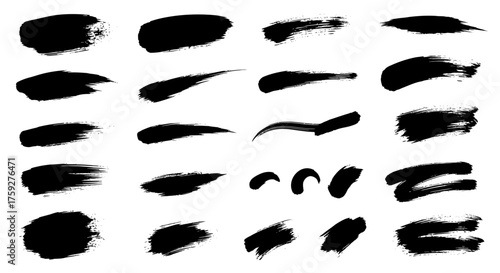 A Collection of Diverse Artistic Brush Stroke Textures for Creative Design Projects and Graphic Arts Applications
