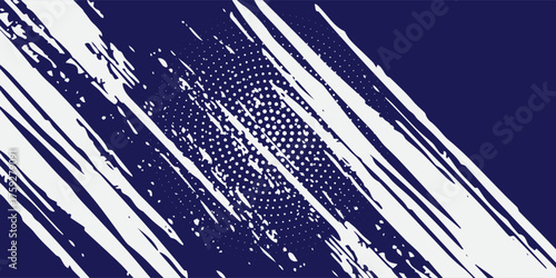 Top Dots halftone white and blue color pattern gradient grunge texture background. sporty