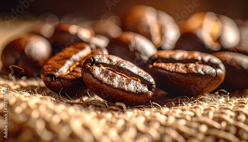 coffee beans close up