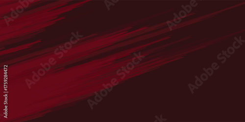 Red brush stroke vector. Grunge design element. Dirty texture banner. Painted rectangles and long strokes.