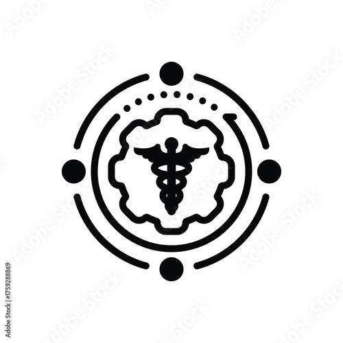 Black solid icon for effectiveness