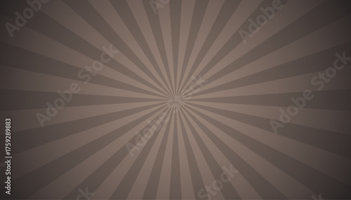 A muted brown, vintage sunburst background with a radial pattern of alternating light and dark rays centered on the image.