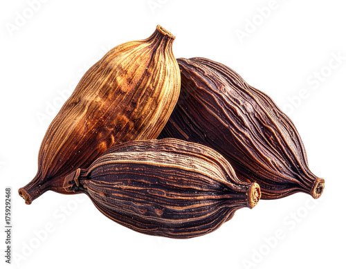 Wallpaper Mural Aromatic Black Cardamom Pods – Exotic Spice PNG Torontodigital.ca