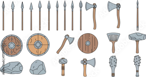 Ancient Warrior Weapons Collection Diverse Armaments