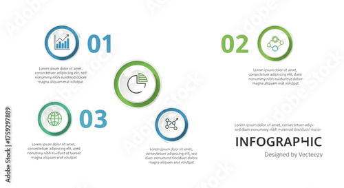 Business Infographic Presentation Template Four Steps Workflow Diagram Data Visualization Report Design