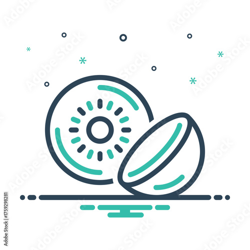 Mix icon for contact lenses