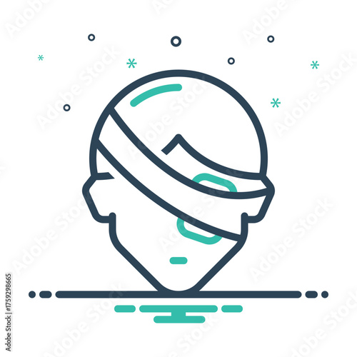 Mix icon for eye injuries