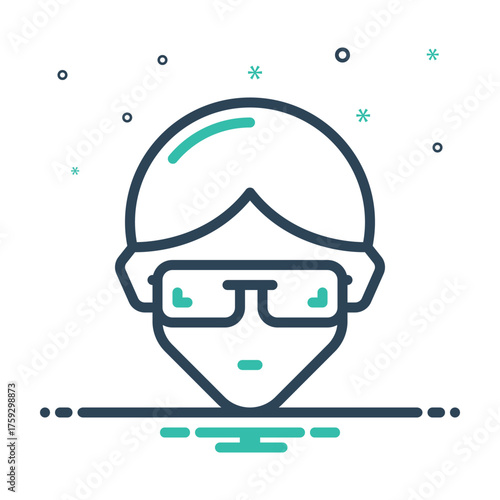 Mix icon for eye safety