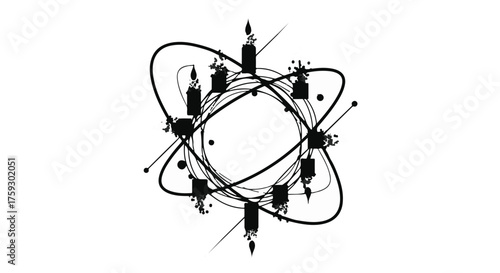 Powerful lion's head emerges from bold lettering symbolizing strength and courage