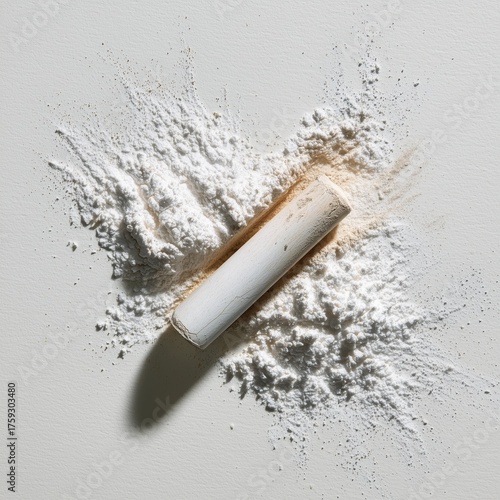 Broken Chalk Stick with Powder