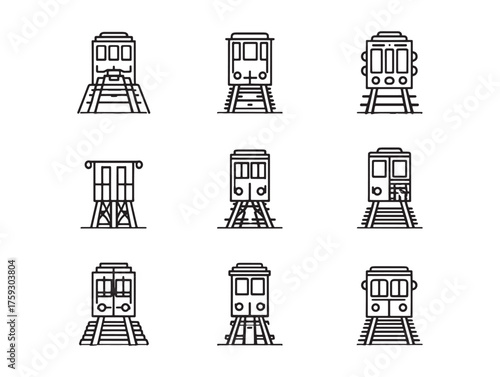 Funicular Railway Line Art Scenic Mountain Ride